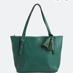 NIkko zip too tassel tote bag